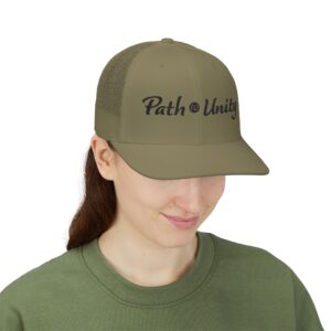 Path to Unity Snapback Trucker Cap | Black Embroidered Logo