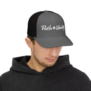 Path to Unity Snapback Trucker Cap | White Embroidered Logo