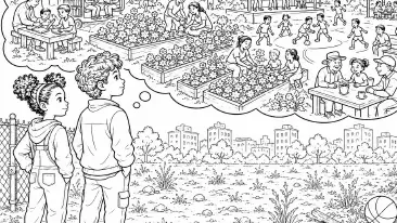coloring books-1 The Town That Chose Together
